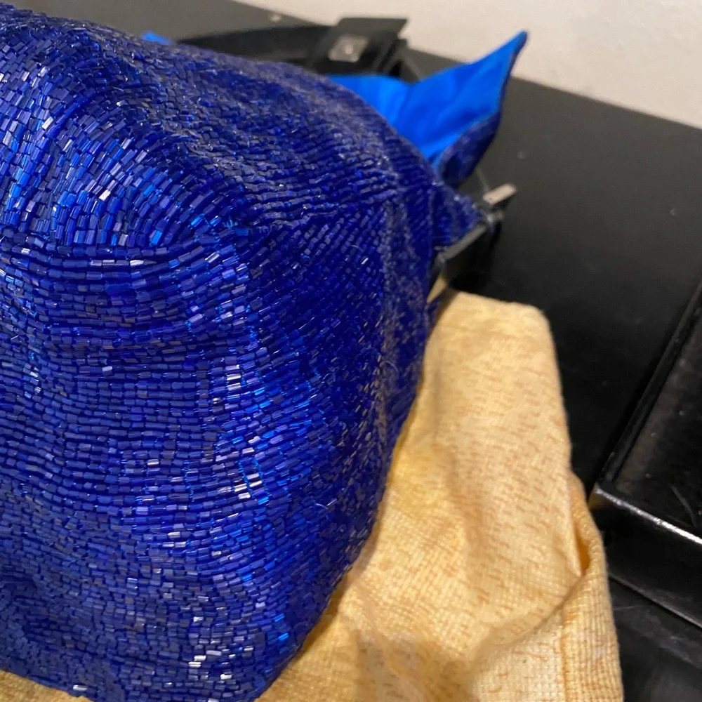 FENDI MAMA BEADED VINTAGE BLUE - Picture 5 of 12